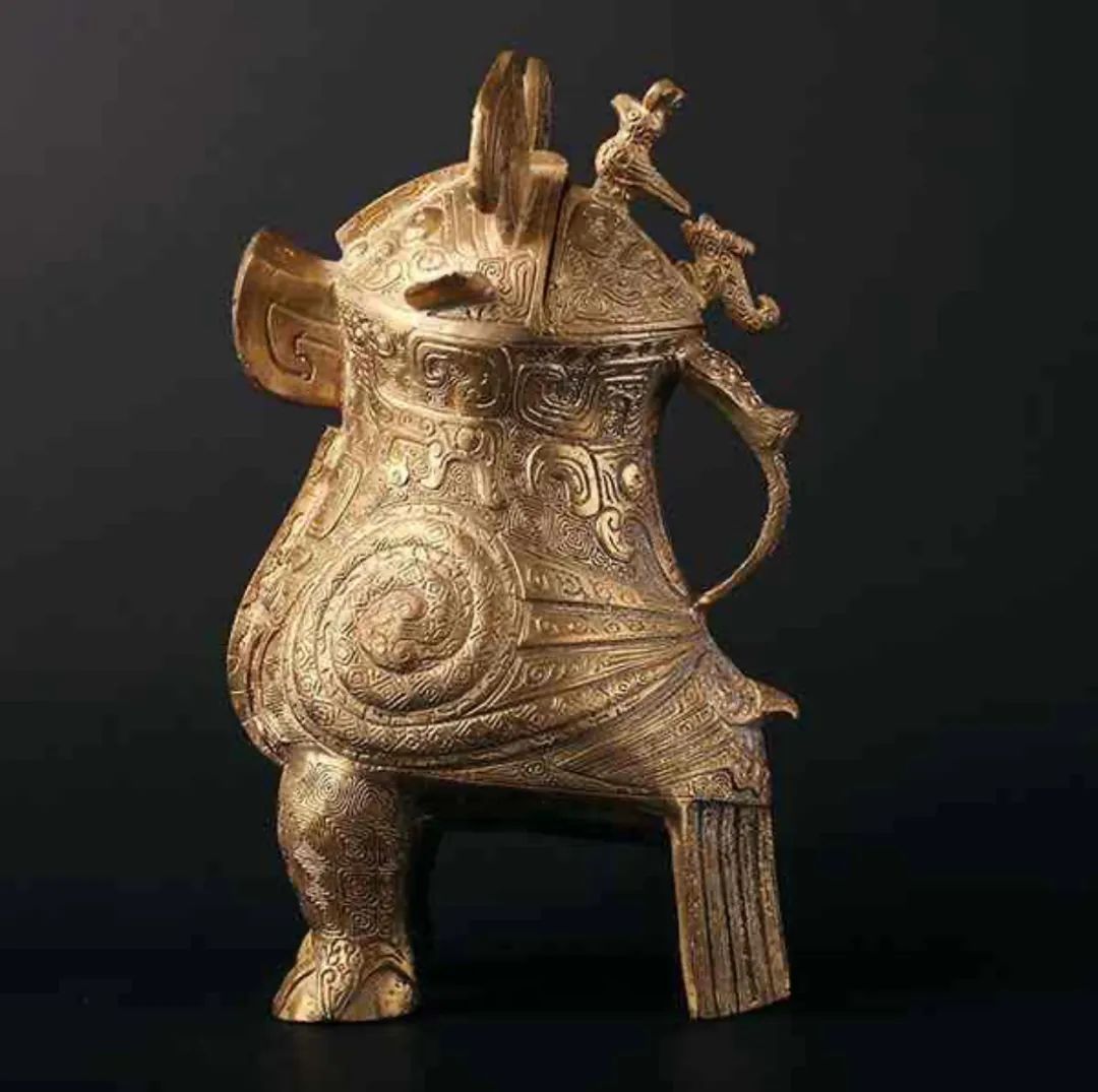 中国古美術 商代 青銅器 婦好方斝 温酒器 禮器 方形